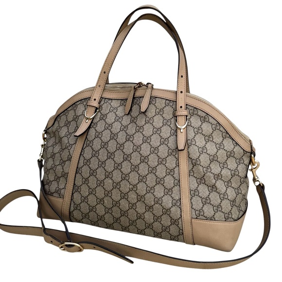 GUCCI GG Supreme Large Nice Dome Satchel - Picture 3 of 17